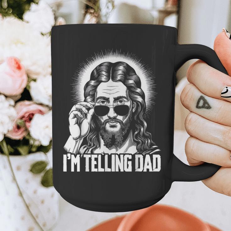 I'm Telling Dad Jesus Graphic Print Coffee Mug I'm Telling Dad Jesus Graphic Print Coffee Mug