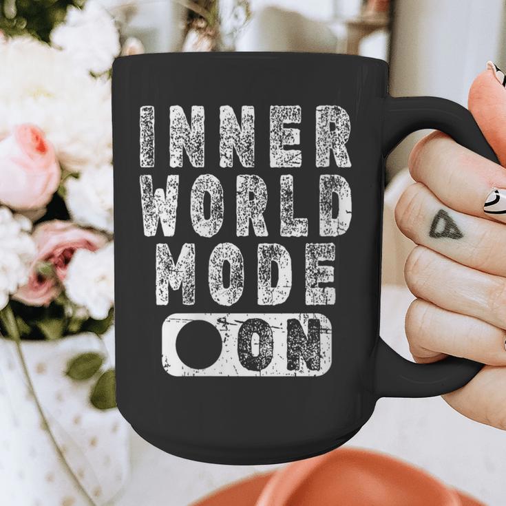 Inner World Mode On Introvert Saying Graphic Print Coffee Mug