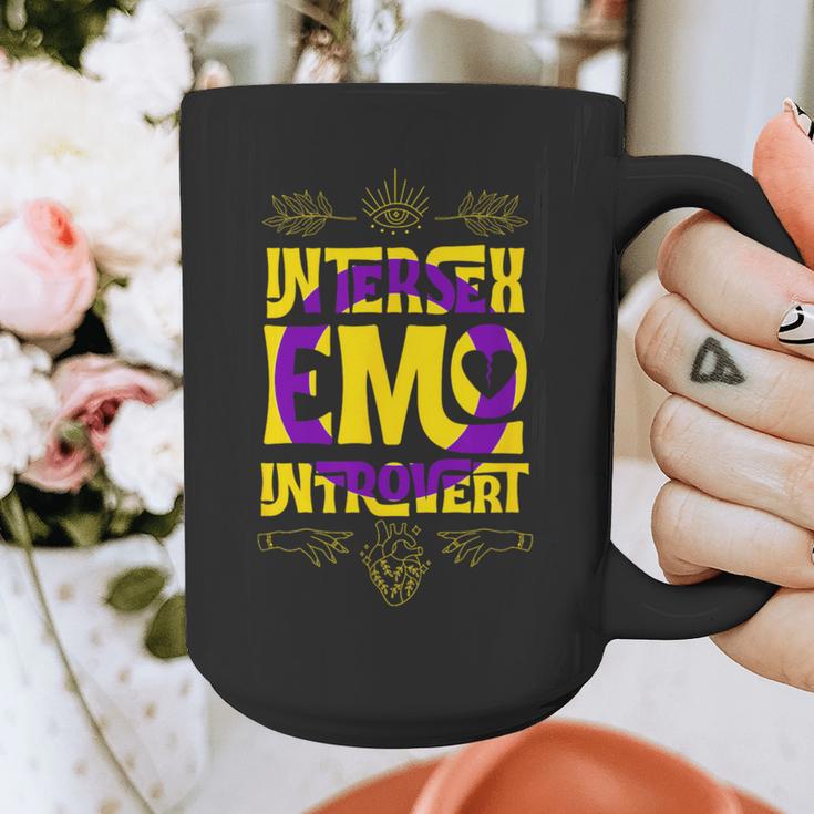 Intersex Emo Introvert Pride Trendy Mystic Teen Goth Style Graphic Print Coffee Mug