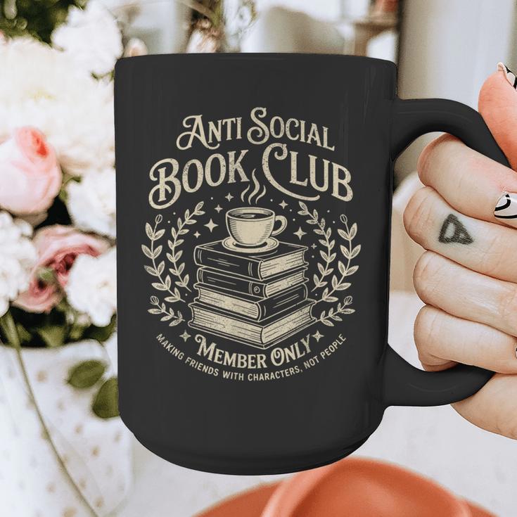 Introvert Books Club Member Coffee Book Lovers Vintage Graphic Print Coffee Mug