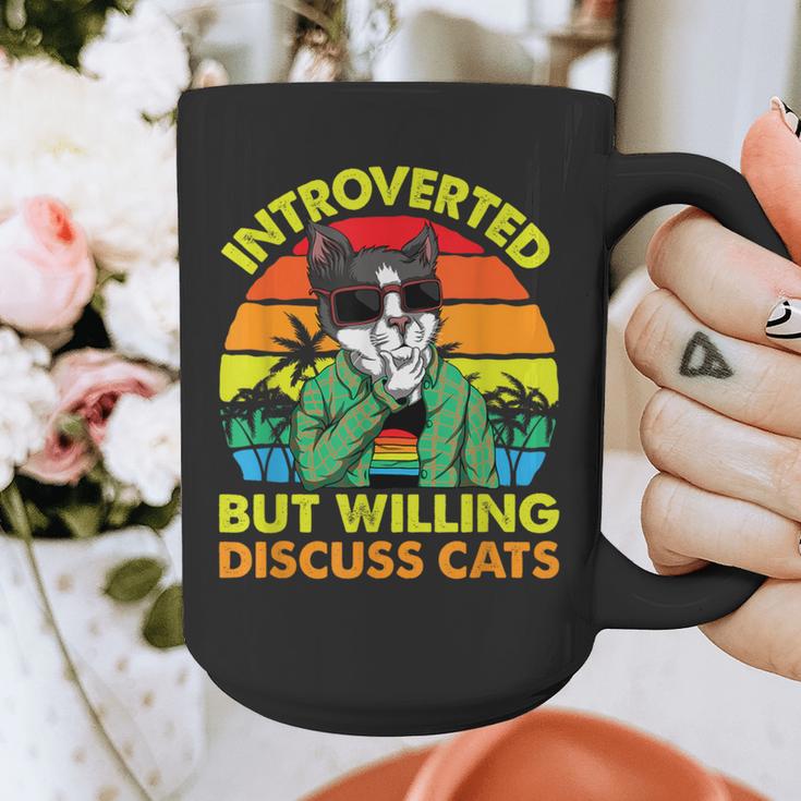 Introvert Cats Sarcasm Cat Lover Introverts Graphic Print Coffee Mug Introvert Cats Sarcasm Cat Lover Introverts Graphic Print Coffee Mug