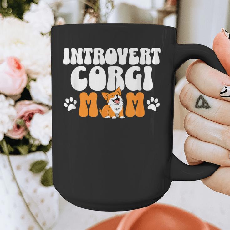 Introvert Corgi Mom Dog Pet Morca Works Dog For Men Women Graphic Print Coffee Mug Introvert Corgi Mom Dog Pet Morca Works Dog For Men Women Graphic Print Coffee Mug