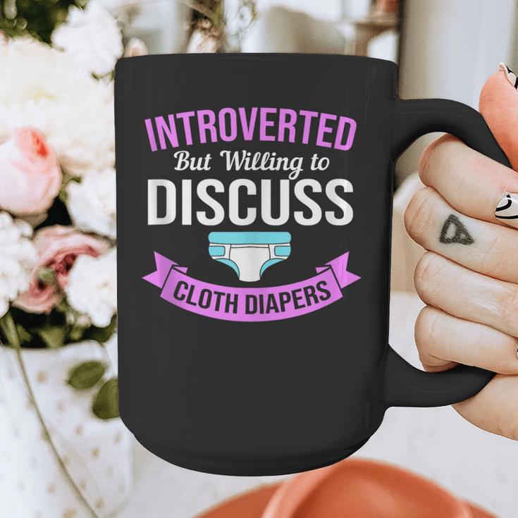 Introvert Hippie Mom Cloth Diapers Crunchy Mama Graphic Print Coffee Mug