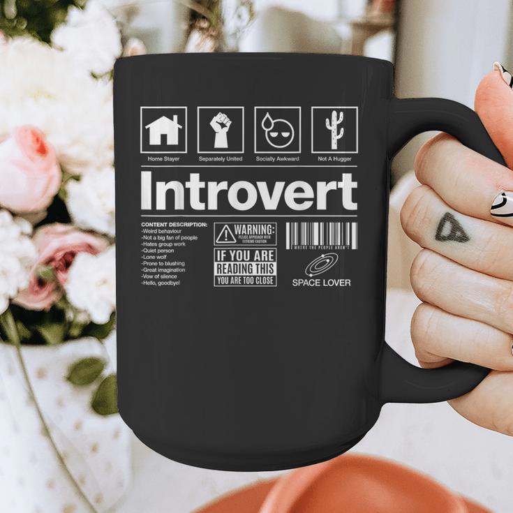 Introvert Label Signs Graphic Print Coffee Mug Introvert Label Signs Graphic Print Coffee Mug