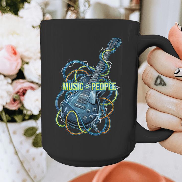 Introvert Music Lover Electric Guitar Rock Graphic Print Coffee Mug Introvert Music Lover Electric Guitar Rock Graphic Print Coffee Mug
