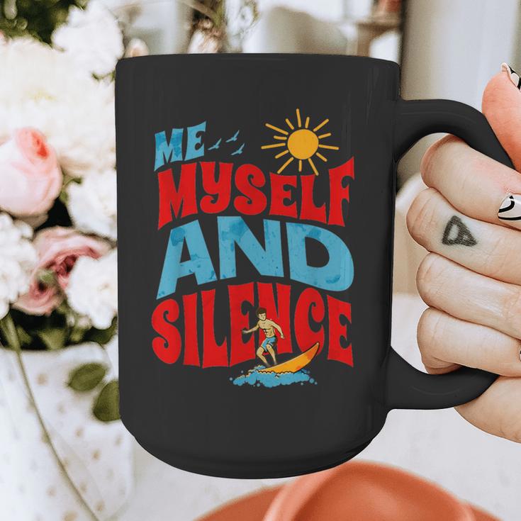 Introvert Relaxation Me Myself And Silence Summer Vacation For Men Women Graphic Print Coffee Mug