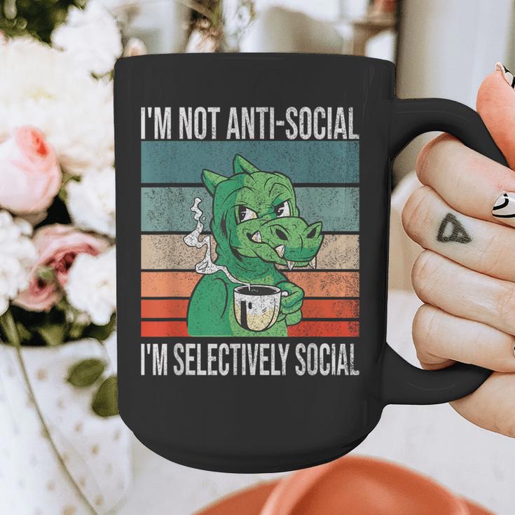 Introvert Selectively Social Anti-Social Shy Graphic Print Coffee Mug