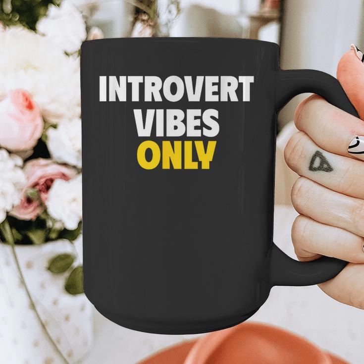 Introvert Vibes Only Graphic Print Coffee Mug Introvert Vibes Only Graphic Print Coffee Mug