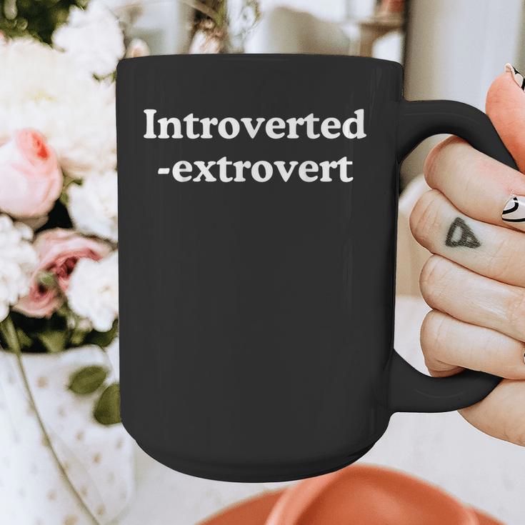 Introverted Extrovert Meme Introvert Graphic Print Coffee Mug