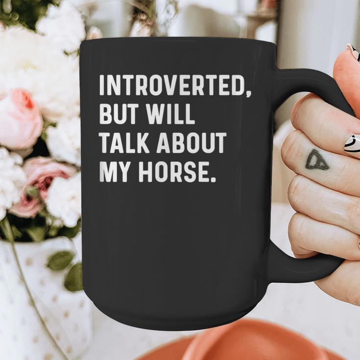 Introverted But Will Talk About My Horse Farm Rodeo Cowgirl Graphic Print Coffee Mug Introverted But Will Talk About My Horse Farm Rodeo Cowgirl Graphic Print Coffee Mug