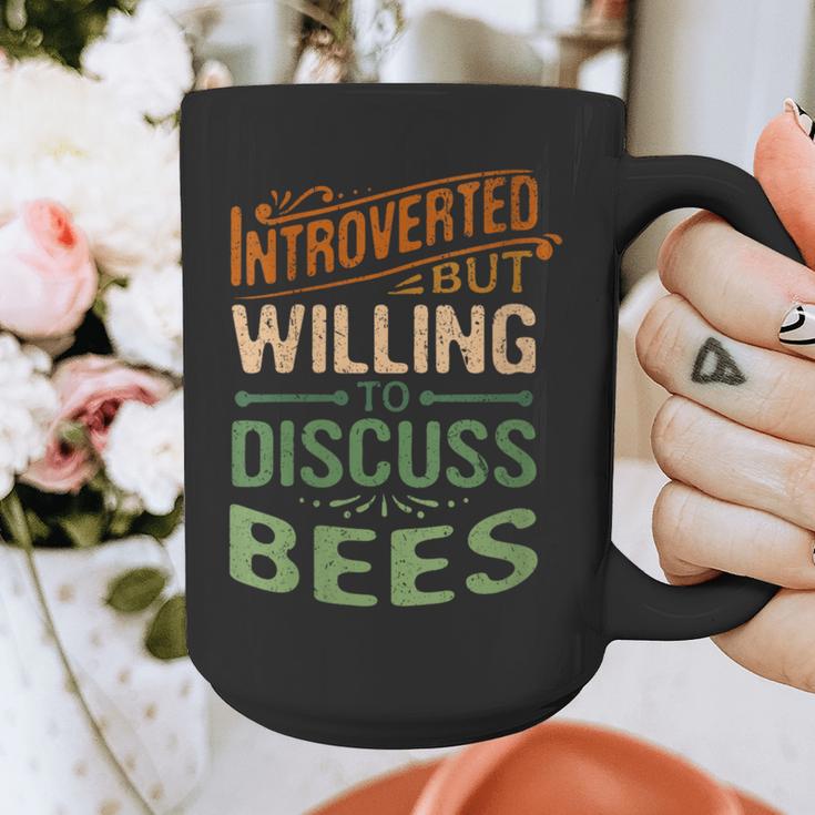 Introverted But Willing To Discuss Bees Animal Meme Graphic Print Coffee Mug Introverted But Willing To Discuss Bees Animal Meme Graphic Print Coffee Mug