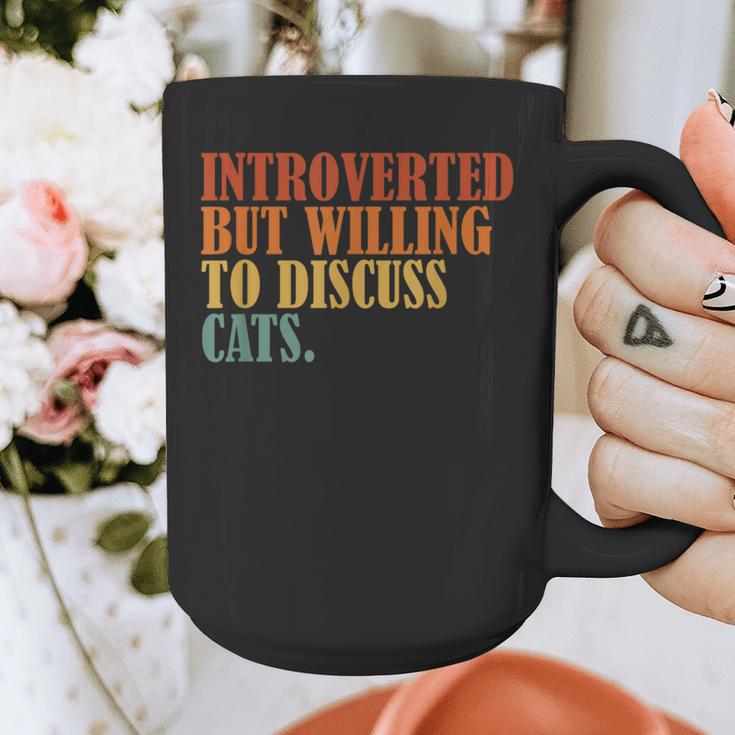 Introverted But Willing To Discuss Cats Introvert Graphic Print Coffee Mug Introverted But Willing To Discuss Cats Introvert Graphic Print Coffee Mug