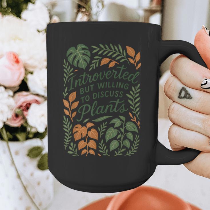 Introverted But Willing To Discuss Plants Botanical Graphic Print Coffee Mug Introverted But Willing To Discuss Plants Botanical Graphic Print Coffee Mug
