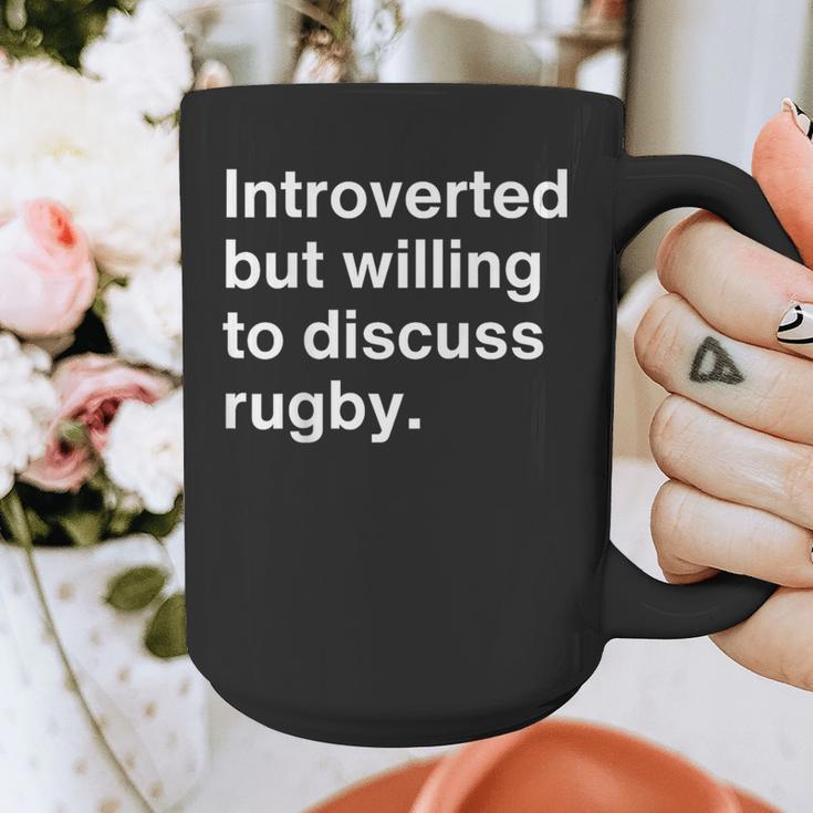 Introverted But Willing To Discuss Rugby Player Introverts Graphic Print Coffee Mug Introverted But Willing To Discuss Rugby Player Introverts Graphic Print Coffee Mug