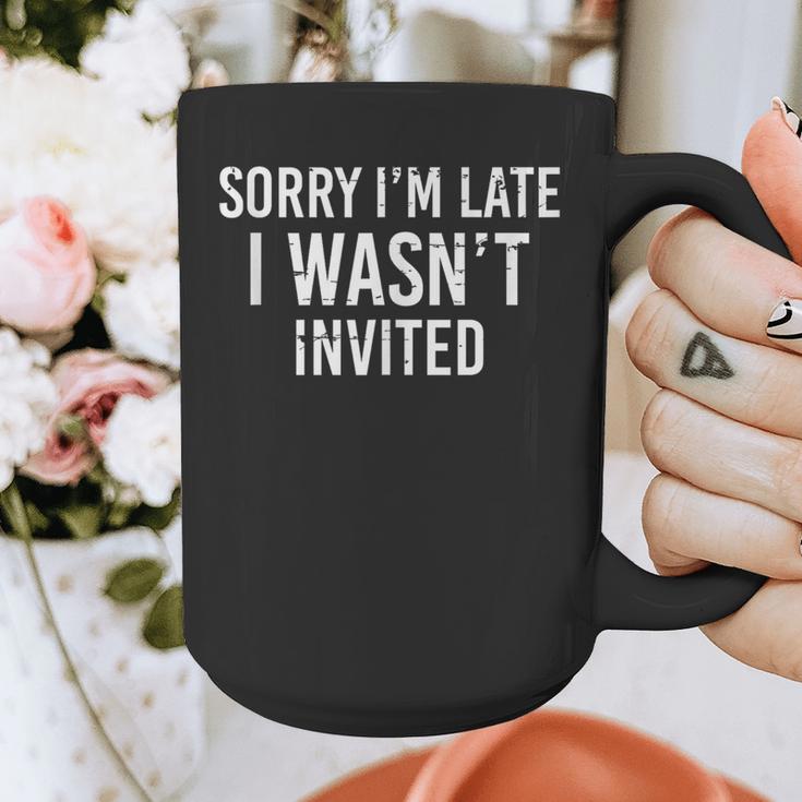 Introverts Anxiety Sorry I'm Late I Wasn't Invited Apologies Graphic Print Coffee Mug Introverts Anxiety Sorry I'm Late I Wasn't Invited Apologies Graphic Print Coffee Mug