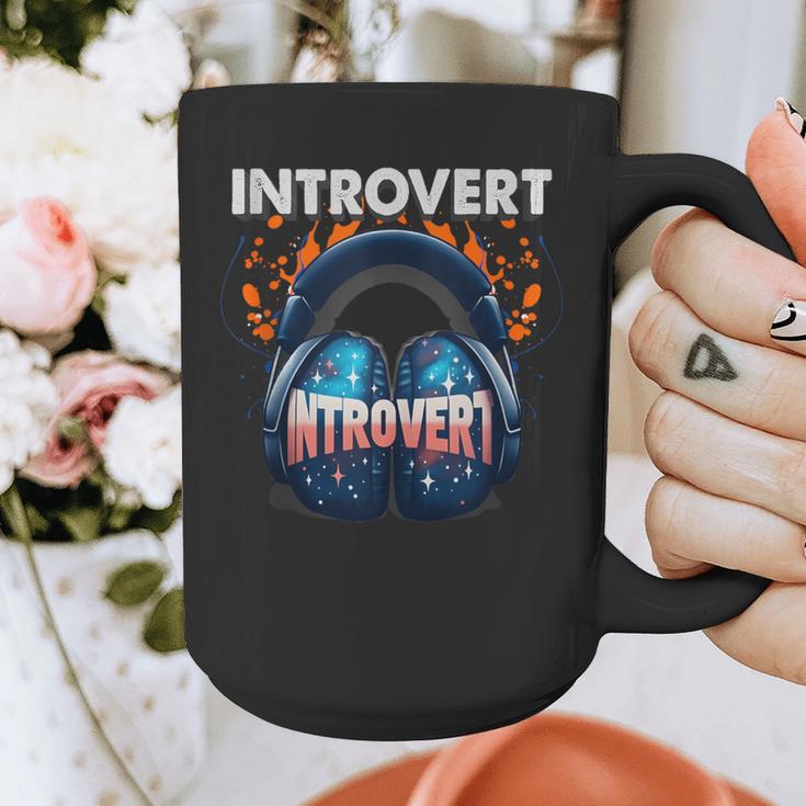 Introvert's Best Friend Noise-Canceling Headphones Graphic Print Coffee Mug