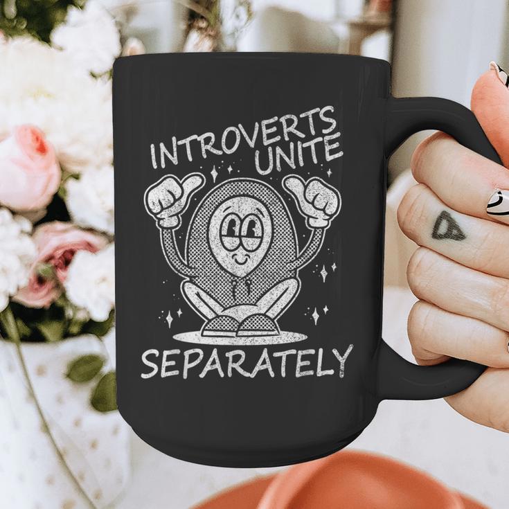Introverts Unite Anti-Social Shy Person Joke Graphic Print Coffee Mug
