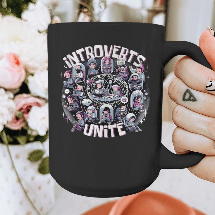 Introverts Unite Quirky Solitude Graphic Print Coffee Mug
