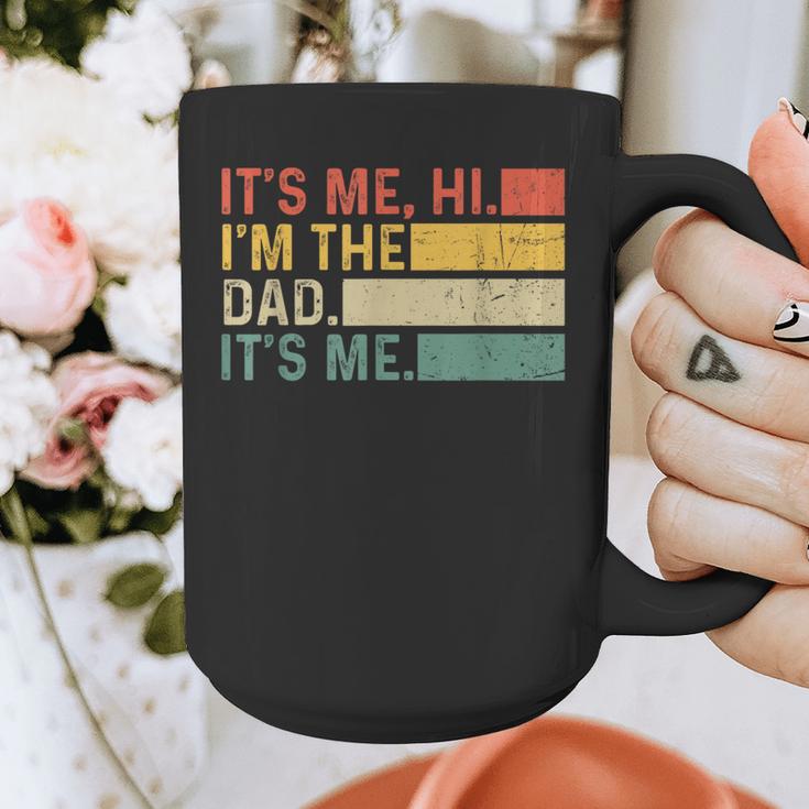 It's Me Hi I'm The Dad It's Me Dad Father's Day Retro Graphic Print Coffee Mug