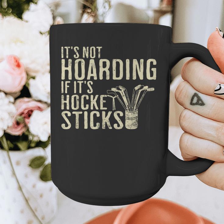 It's Not Hoarding If It's Hockey Sticks Tee Ice Hockey Dad Graphic Print Coffee Mug