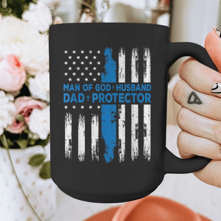 Jesus God Religious Man Of God Husband Dad Protector Graphic Print Coffee Mug
