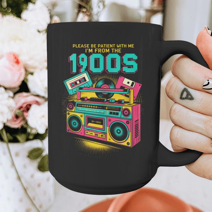 Joke 90s Please Be Patient With Me I'm From The 1900s Graphic Print Coffee Mug