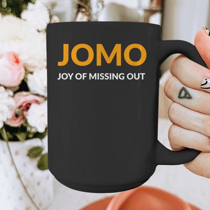 JOMO Joy Of Missing Out Introvert Graphic Print Coffee Mug JOMO Joy Of Missing Out Introvert Graphic Print Coffee Mug