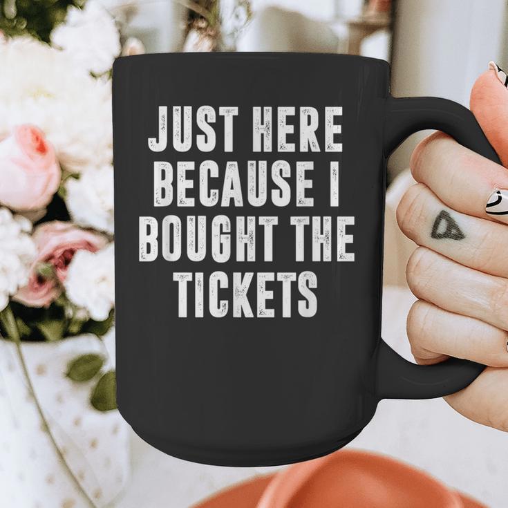 Just Here Because I Bought The Tickets K-Pop Dad Joke Graphic Print Coffee Mug