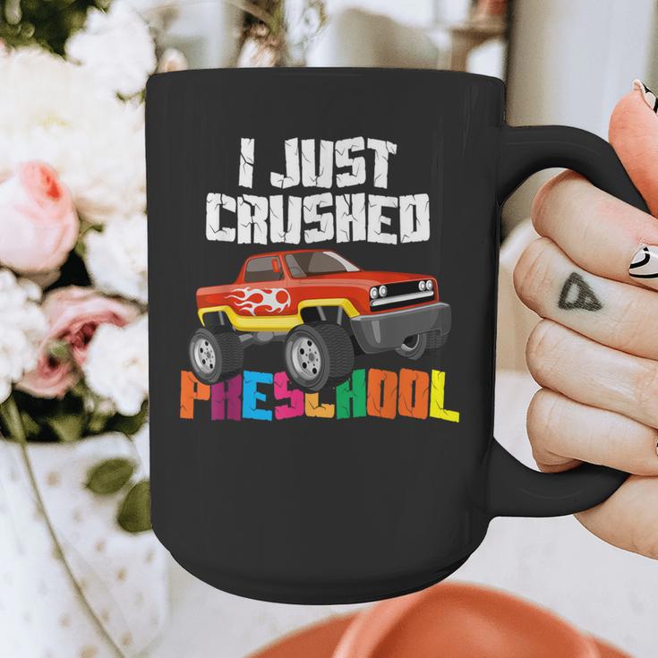 I Just Crushed Preschool Monster Truck Graduation Graphic Print Coffee Mug