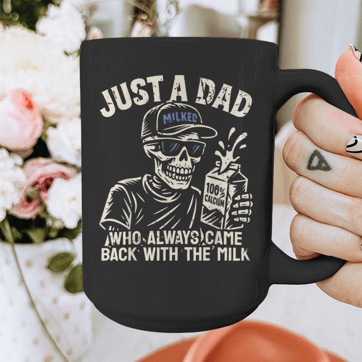 Just A Dad Who Always Came Back With The Milk Shirt Skeleton Graphic Print Coffee Mug