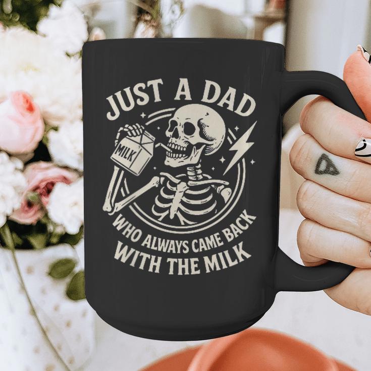 Just A Dad Who Always Came Back Skeleton Fathers Day Graphic Print Coffee Mug