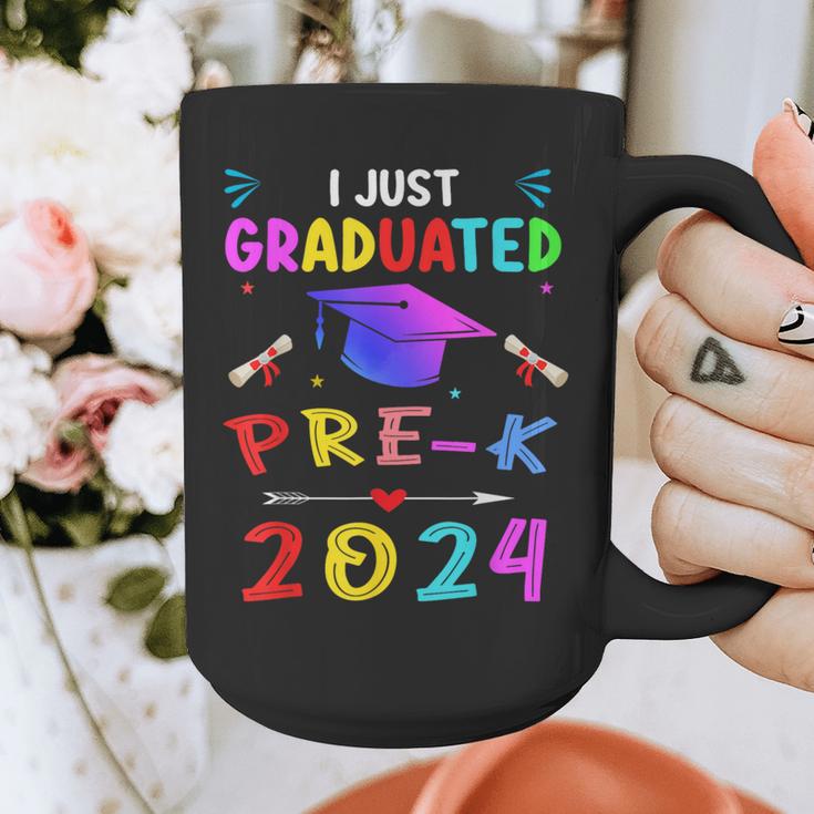 I Just Graduated Pre k Graduation 2024 Pre-Kindergarten Graphic Print Coffee Mug