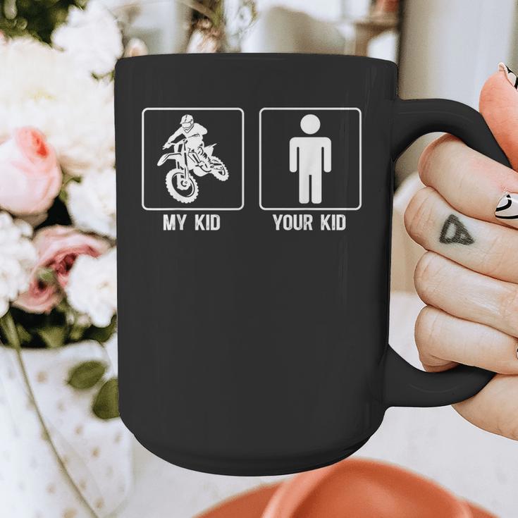 My Kid Motocross Dad Of A Motocross Rider Father Moto Dad Graphic Print Coffee Mug