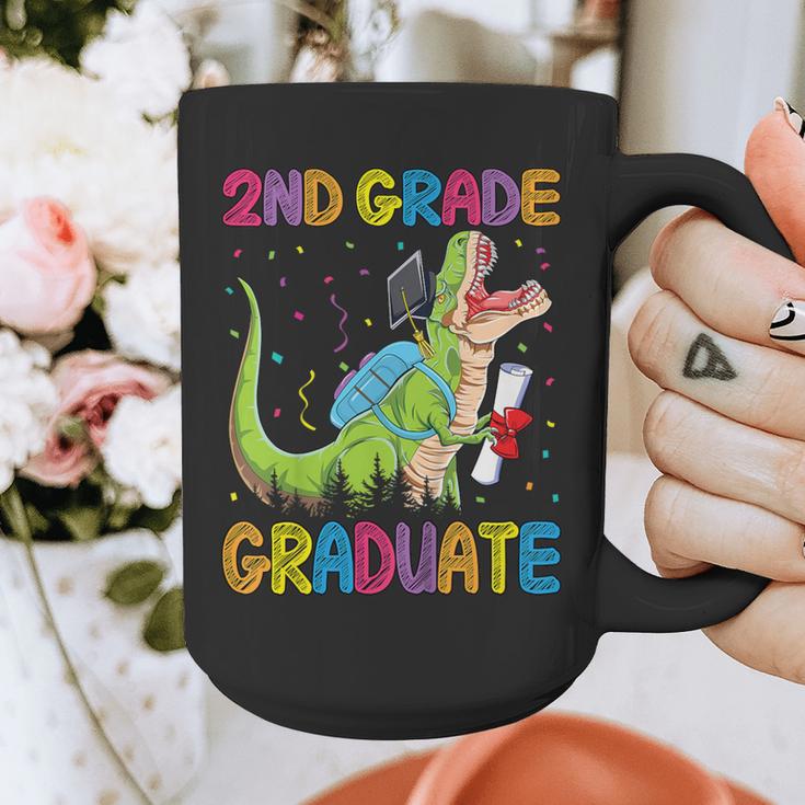 Kids 2nd Grade Graduate Dinosaur Trex 2nd Grade Graduation Graphic Print Coffee Mug