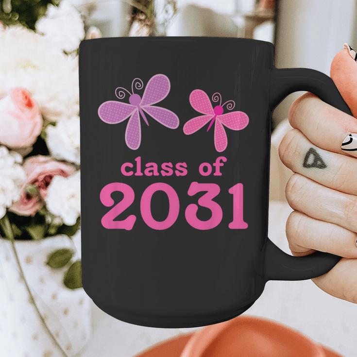 Kids Class Of 2031 Kindergarten Girls Graduation T-Shirt Graphic Print Coffee Mug