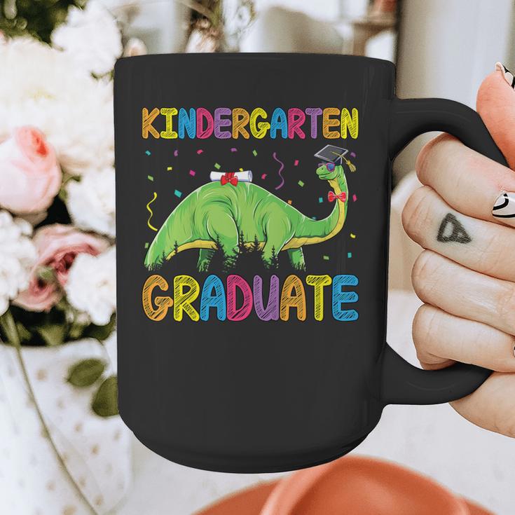 Kids Kindergarten Graduate Dinosaur Kindergarten Graduation Graphic Print Coffee Mug