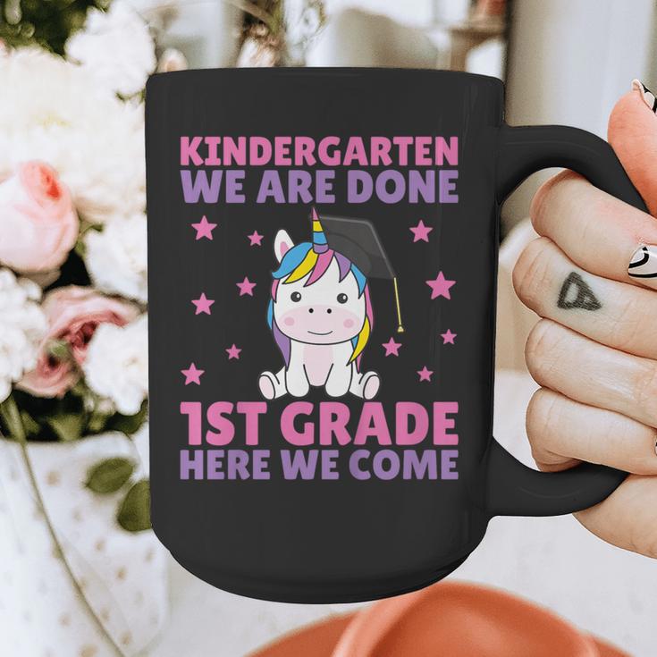 Kids Kindergarten Graduate Unicorn Graduation Graphic Print Coffee Mug