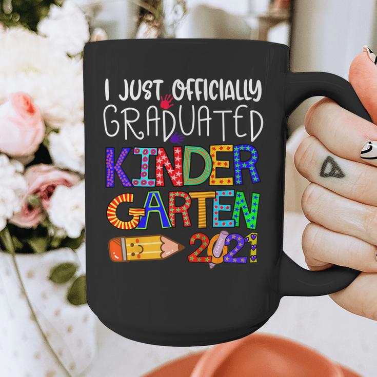Kids Kindergarten Graduation Class Of 2021 Shirt I Just Graduated Graphic Print Coffee Mug