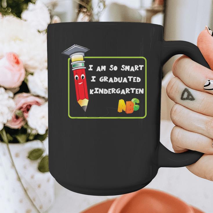 Kids Kindergarten Graduation Humor I'm So Smart I Graduated Graphic Print Coffee Mug