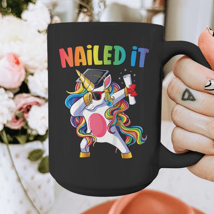 Kids Kindergarten Graduation Shirt Unicorn Graduate Nailed It Graphic Print Coffee Mug