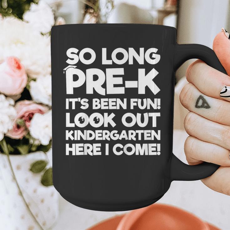 Kids Last Day Pre-K Kindergarten Here I Come Graduation Graphic Print Coffee Mug