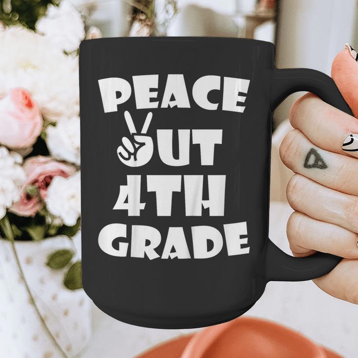 Kids Kids Peace Out 4th Grade For Graduation Graphic Print Coffee Mug