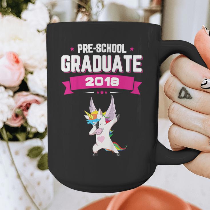 Kids Preschool Graduate 2018 Unicorn Dab Graduation Pre-K TShirt Graphic Print Coffee Mug