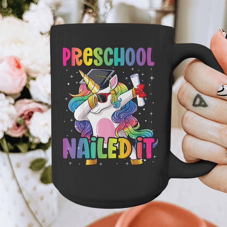 Kids Preschool Graduate Unicorn Nailed It Preschool Graduation Graphic Print Coffee Mug