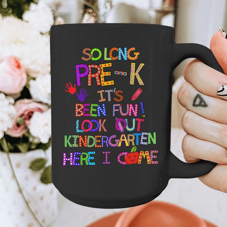 Kids So Long Kindergarten Here I Come Pre-K Graduation Graduate Graphic Print Coffee Mug
