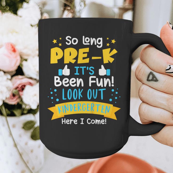 Kids So Long Pre-K Graduation 2025 School Kindergarten Here Come Graphic Print Coffee Mug
