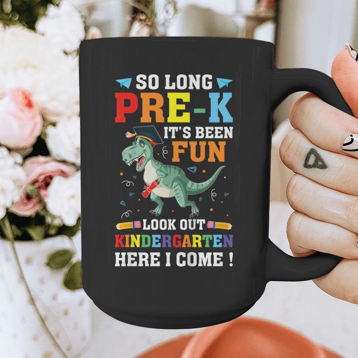 Kids So Long Pre-K Preschool Graduation Kindergarten Here I Come Graphic Print Coffee Mug