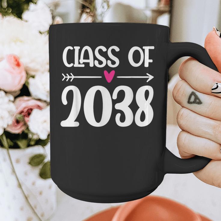 Kindergarten Class Of 2038 First Day School Graduation Girls Graphic Print Coffee Mug