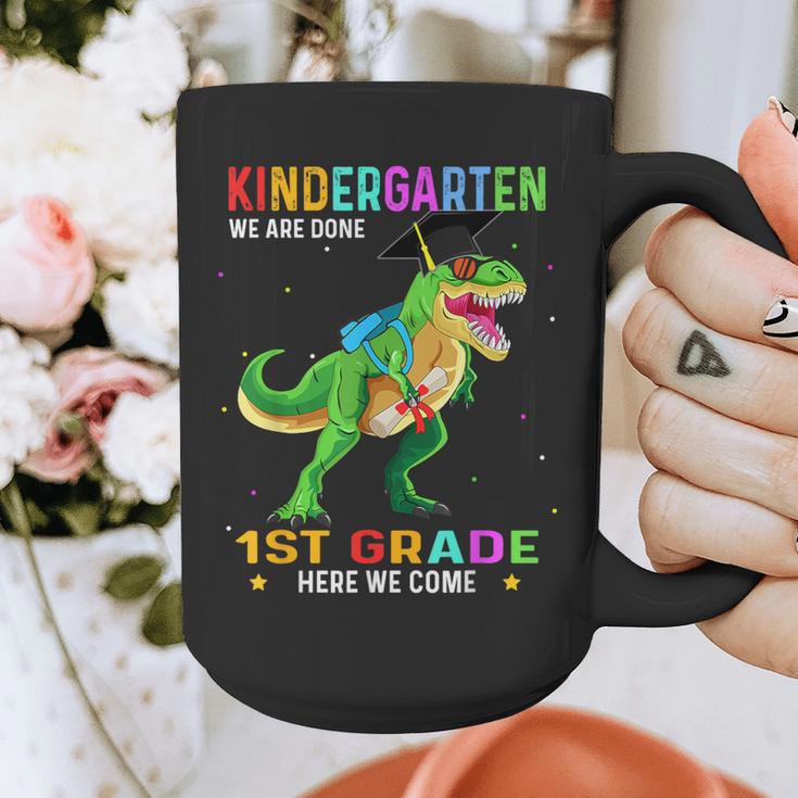 Kindergarten Graduation 1st Here We Come Class 2023 Dinosaur Graphic Print Coffee Mug