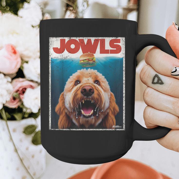 Labradoodle Jowls Tee Fawn Lab Doodle Mom Top Dad Graphic Print Coffee Mug